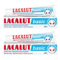 Комплект Зубная паста Lacalut Basic 60 г х 2 шт