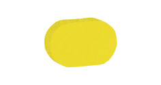 Мочалка-спонж для тела Pure Bases полиэстер черно-желтая