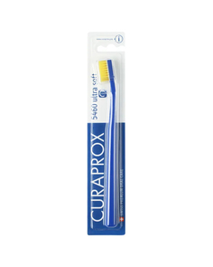 Щётка зубная Curaprox Ultrasoft толщиной волокон 0,1 мм, тёмно-синяя