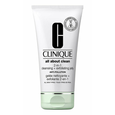 Гель для лица Clinique 2-in-1 Cleansing + Exfoliating Jelly Anti-Pollution, 150 мл