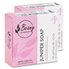 Мыло Beany натуральное турецкое Juniper Oil Soap с маслом можжевельника 2шт х 120г