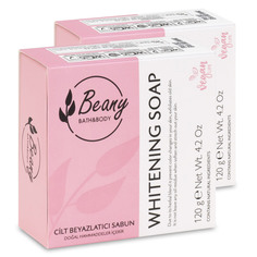 Мыло Beany натуральное турецкое Skin Whitening Soap с эффектом отбеливания 120г х 2шт.