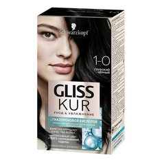 Краска для волос Gliss Kur Уход & 1.0 Глубокий черный 250 г