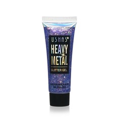 Глиттер-гель для век USHAS Heavy Metal, Фиолетовый, 20г