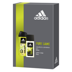 Набор Adidas Pure Game для мужчин гель для душа 3в1 250 мл душистая вода 75 мл
