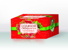 Скраб соляной натуральный Клубника, 300 г Крымская Линия