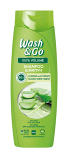 Шампунь Wash&Go с экстрактом Алоэ Вера для сухих волос 400 мл