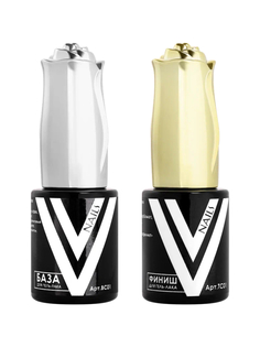 Набор для маникюра Vogue Nails топ для ногтей с липким слоем 10 мл и база для ногтей 10 мл