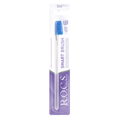 Зубная щетка R.O.C.S. Классическая мягкая цвет бесцветный синий