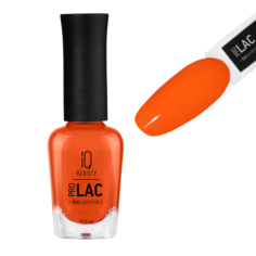 Лак для ногтей IQ Beauty профессиональный укрепляющий с биокерамикой оранжевый 12,5 мл