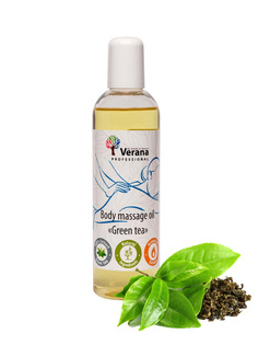 Массажное масло для тела "Зеленый чай" Verana натуральное 250 мл