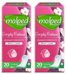 Ежедневные прокладки Molped Daily Care, 2х20шт.