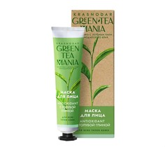 Маска для лица GREEN TEA MANIA Antioxidant с зеленым чаем и голубой глиной 50 г
