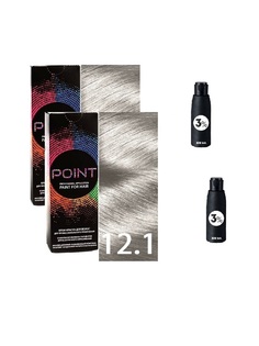 Крем-краска для волос POINT тон 12.1 2шт*100мл + 3% оксигент 2шт*100мл