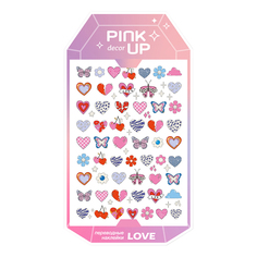 Наклейки для ногтей Pink Up Decor Love 2D переводные тон 112