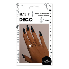 Переводные татуировки для тела Deco by Miami tattoos Swirl Deco.