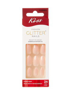 Набор накладных ногтей Kiss без клея, средняя длина "Звездная пыль" 24 шт