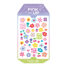 Наклейки для ногтей Pink Up Decor Spring Collection 2D переводные тон 116