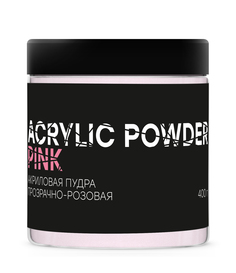Акриловая пудра InGarden Acrylic Powder Pink прозрачно-розовая, 400 г Ingarden