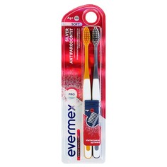 Зубная щетка Evermex Antiparodontit Silver, мягкая, 2 шт. No Brand