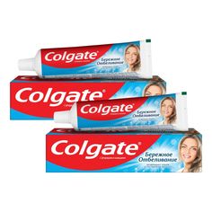Комплект Зубная паста Colgate Бережное Отбеливание 100 мл х 2 шт.