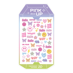 Наклейки для ногтей Pink Up Decor Spring Collection 2D переводные тон 118