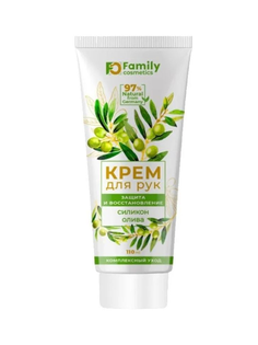 Крем для рук Family Cosmetics Защита и восстановление Силикон+Олива, 110 мл х 6 шт.