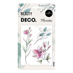 Татуировка переводная для тела Deco Floral by Miami tattoos Floristic Deco.