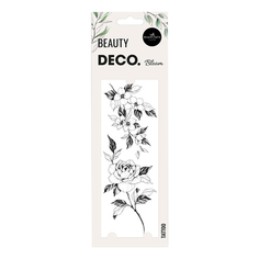 Татуировка переводная для тела Deco Floral by Miami tattoos Bloom Deco.