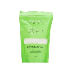 Соль для ванн Organic Guru детокс, с эфирным маслом бергамота, 750 г