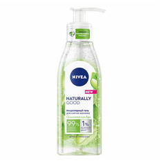 Мицеллярный гель Nivea Naturally Good для снятия макияжа 140 мл