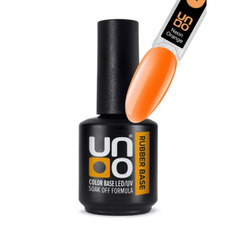 Камуфлирующее базовое покрытие для гель-лака Uno Rubber 12г Neon Orange