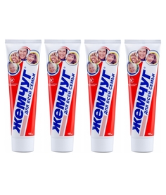 Комплект Зубная паста Новый Жемчуг для всей семьи 100 мл х 4 шт.