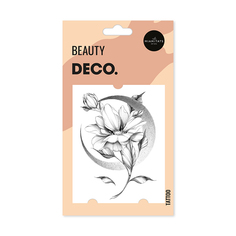 Татуировка для тела DECO. Ubeyko by Miami tattoos переводная Moon flower