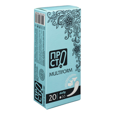 Прокладки ежедневные Пр!ст Daily Multiform 20 шт. ПРОСТО