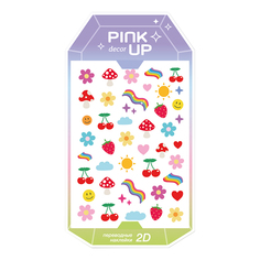 Наклейки для ногтей Pink Up Decor Spring Collection 2D переводные тон 115