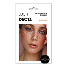 Татуировки переводные для тела DECO. by Miami tattoos Floral pink Веснушки