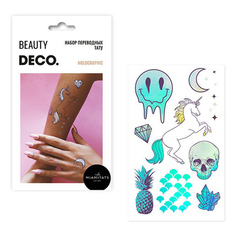 Татуировки переводные для тела DECO. Beauty Boo by Miami tattoos Holographic