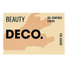 Матирующие салфетки DECO. с экстрактом зеленого чая 100 шт