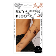 Переводные татуировки для тела Deco by Miami tattoos Muse Deco.