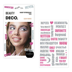 Татуировки переводные для тела DECO. by Miami tattoos Glow words