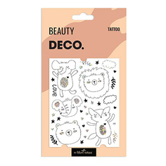 Татуировка переводная для тела DECO. Cartoon by Miami tattoos Lions friends