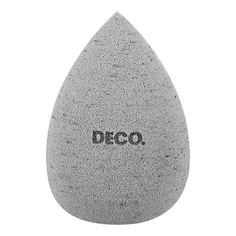 Спонж для макияжа DECO. Base со скорлупой кокоса серый