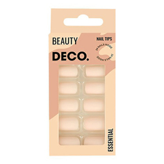 Набор накладных ногтей DECO. Essential Matt Nude с клеевыми стикерами 48 шт