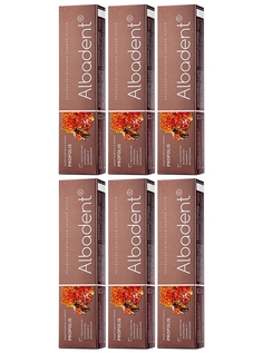 Комплект Зубная паста Альбадент Propolis с прополисом и лечебными травами 85 г х 6 шт