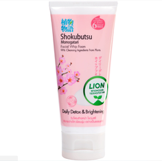 Пенка-детокс для умывания LION Thailand Shokubutsu с сакурой, 100 г