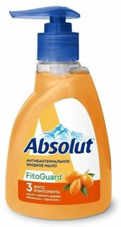 Мыло жидкое Абсолют, туалетное, FitoGuard,облепиха, 250 г х 3 шт.