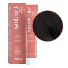 Крем-краска для волос Tefia Ambient 10 перманентная Черный натуральный 60 мл