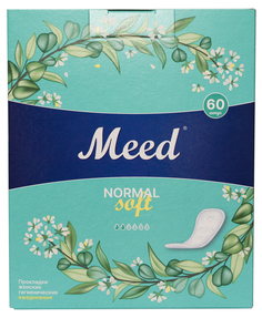Прокладки женские гигиенические Meed ежедневные целлюлозные софт soft 60 шт