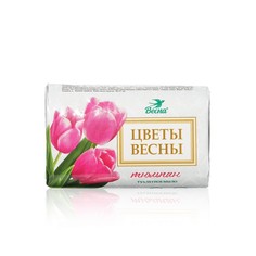Туалетное мыло Весна Цветы весны Тюльпан 90г